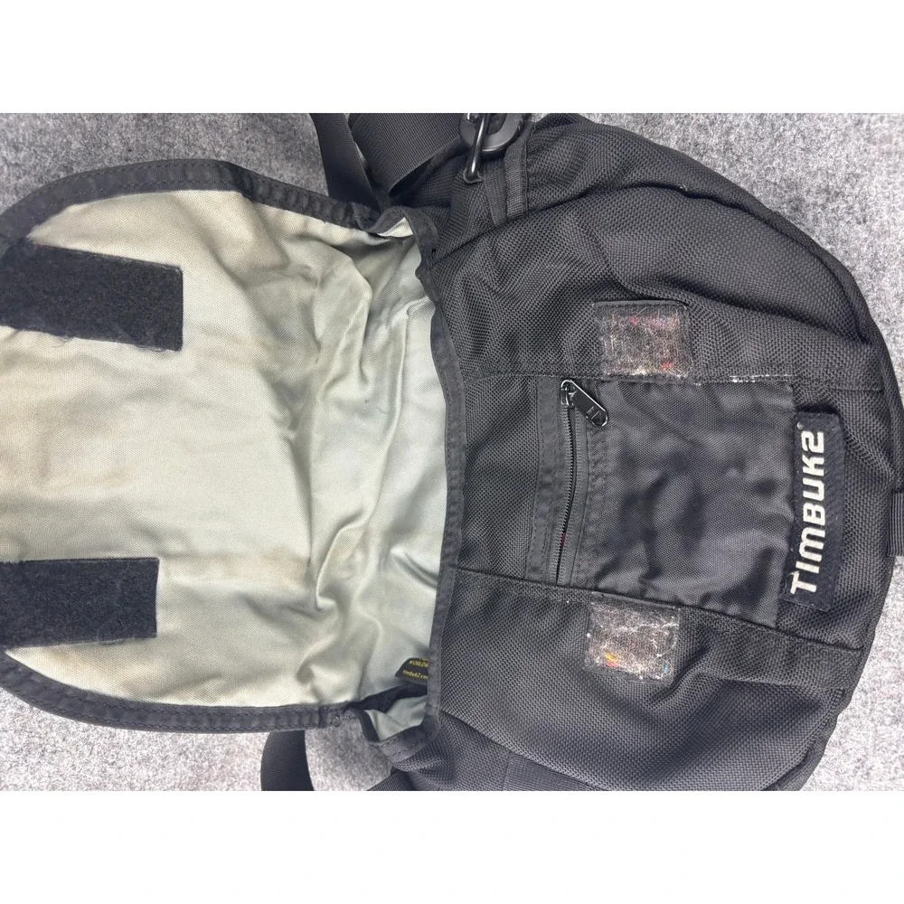 Timbuk2 Messenger Bag Unisex Small Black Ballistic Nylon Crossbody Commuter